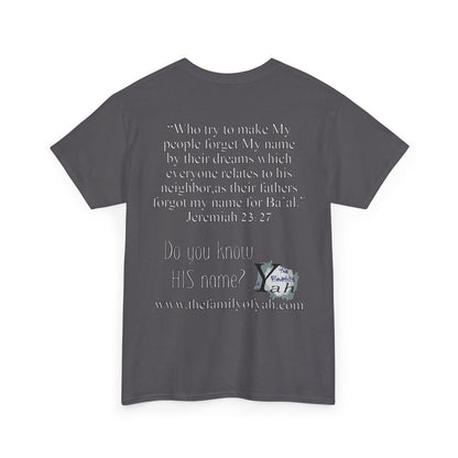 Do You Know HIS Real Name? - Jeremiah 23:27 - Unisex Heavy Cotton Tee