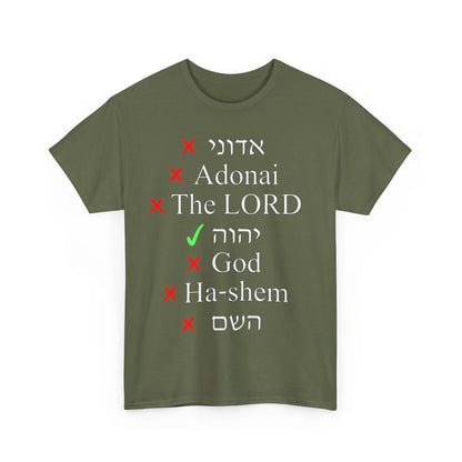 Do You Know HIS Real Name? - Jeremiah 23:27 - Unisex Heavy Cotton Tee