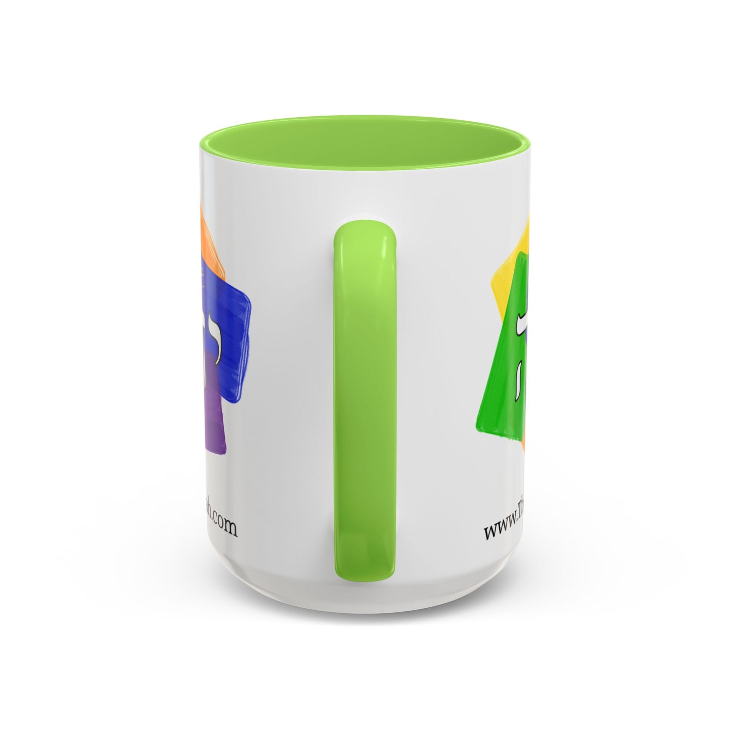 Choose Yahuah - Fun Color Coffee Mug 11oz, 15oz - with Hebrew Text, Inspired by Joshua 24:15