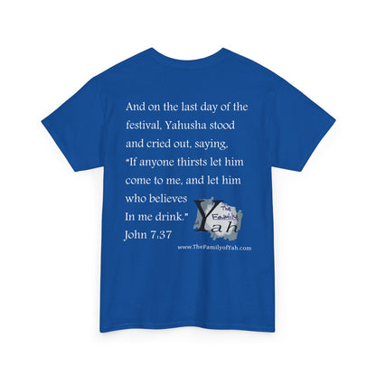 Sukkot (White Font) - Unisex Heavy Cotton Tee