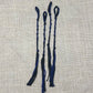 Blue & Black Tzit-zit (Tassel or Fringe) – Set of 4 – Hand-Made 100% Cotton
