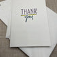 Handcrafted Blank Thank You Cards (Set of 5)