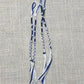 Blue & White Tzit-zit Tassels – Set of 4 – Handmade Cotton Fringe