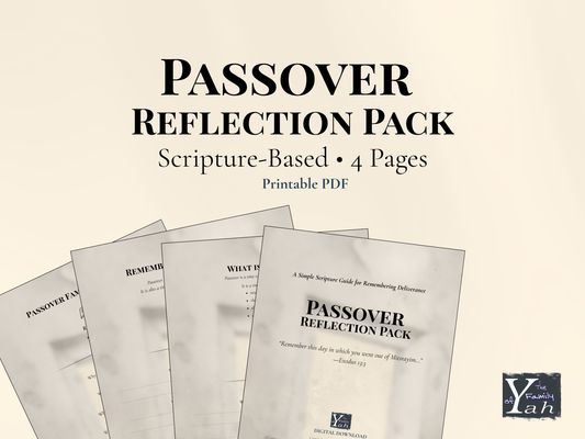 Passover Reflection Pack | Scripture-Based Guided Journal (Printable PDF)