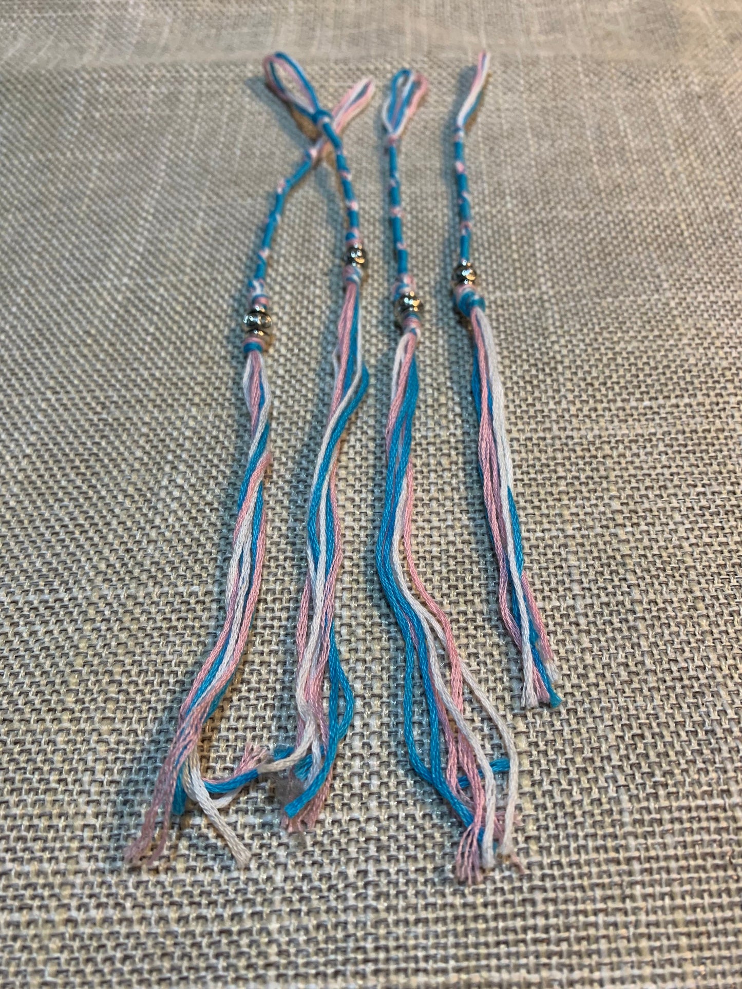 Blue Pink Tzit zit (Tassel or Fringe)