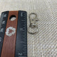Swivel loop Clip, Upclose of measurement just over 1" in length, Tassel Clips, Tzit Tzit Clip Metallic Silver painted