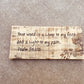 Psalm 119:105 "You word is a lamp to my feet..." Wood Burned Scripture