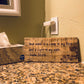 Psalm 119:105 "You word is a lamp to my feet..." Wood Burned Scripture