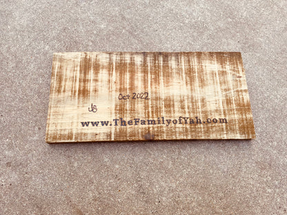 Psalm 119:105 "You word is a lamp to my feet..." Wood Burned Scripture